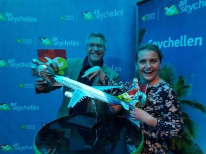 , Air Seychelles feiert Düsseldorf-Service in der höchsten Loungebar Deutschlands, eTurboNews | eTN
