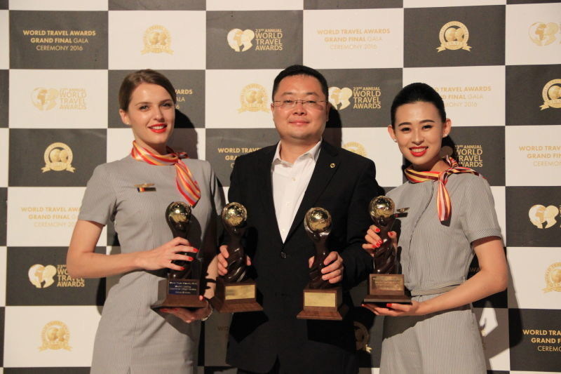 Hainan Airlines wins four awards at 2016 WTA ceremony