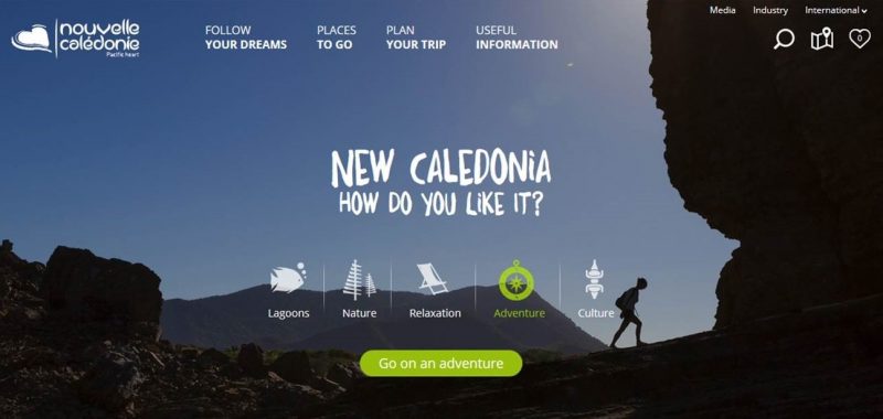 www.newcaledonia.travel: A brand-new web portal for New Caledonia Tourism