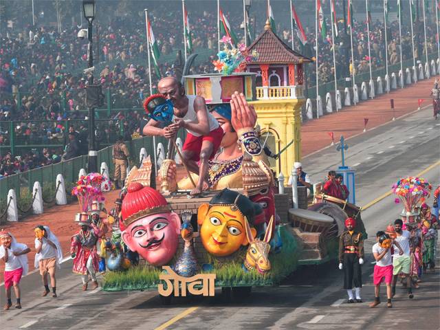 Tourists in India heading to Bharat Parv