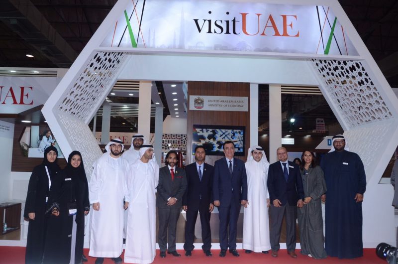 H. E. Dr. Ahmed Abdulrahman AlBanna UAE Ambassador H.E. Mohamed Saleh Ahmed Al Jalah Al Teneiji Consul General Abdullah Al Hammadi Director Tourism Ministry of Economy and the UAE delegation.