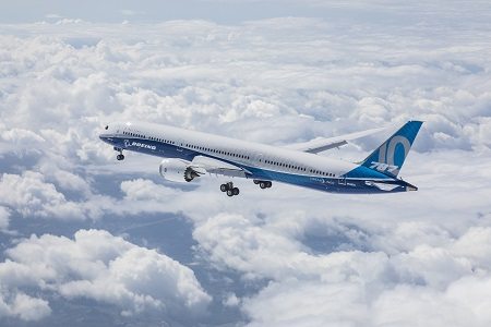 Boeing 787-10 Dreamliner completes first flight