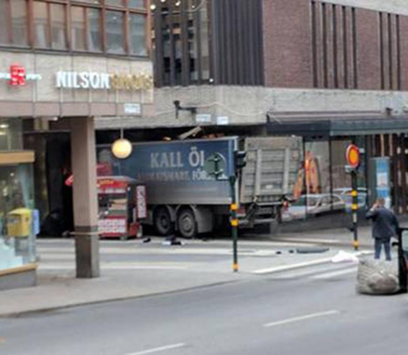 Terror in Stockholm: Five killed after truck plows into crowd, crashes into department store