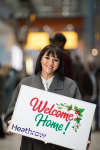 Martine McCutcheon surprises passengers at Heathrow with a Love Actually moment