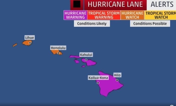 Hawaii Hurricane Lane weakening but unpredictable and dangerous