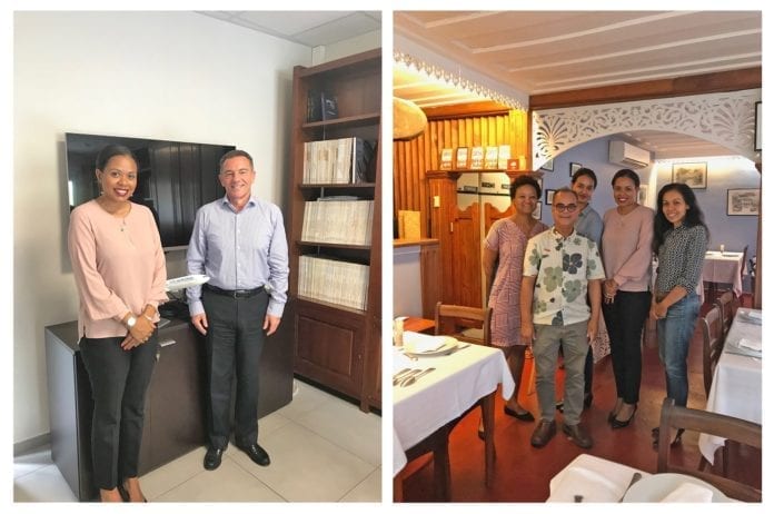 Seychelles Tourism Board Chief Executive with key stakeholders in Reunion