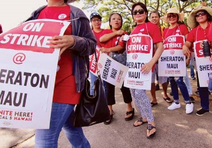 Unfair labor practice charge filed against Sheraton Maui for banning its employees