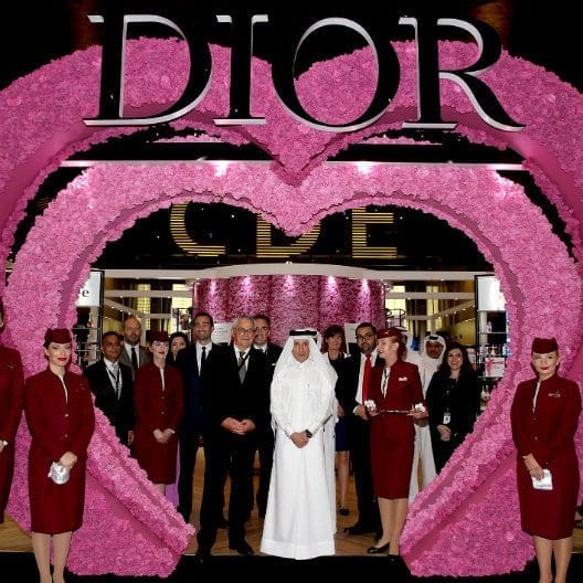 Dior and Qatar Duty Free launch Dior Les Parfums Podium at Hamad International Airport
