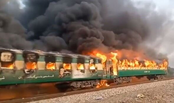 Inferno: 73 passengers killed in Pakistan train fire disaster