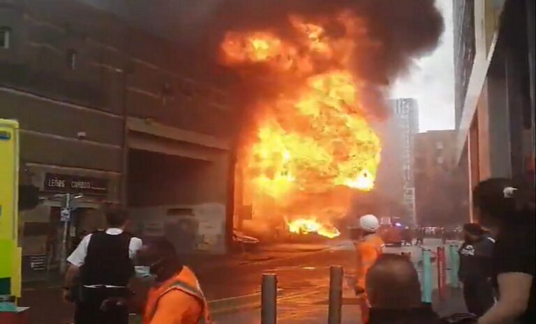 Huge fire and explosion: London’s Elephant and Castle rail station evacuated