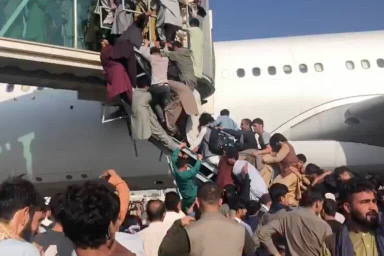 Seven killed in Kabul airport chaos as all commercial flights cancelled