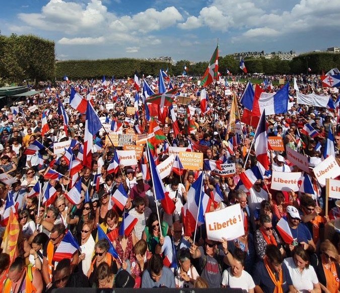 Paris paralyzed as thousands protest against COVID-19 health passes